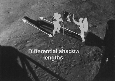unerklrliche Schattenlngen auf dem Mond